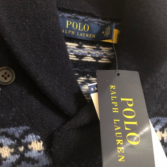 Polo Ralph Lauren 100% wool sweater Holiday Christmas Snow Warm - Picture 8 of 12
